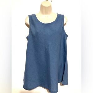 Coldwater creek blue scoop neck tank top